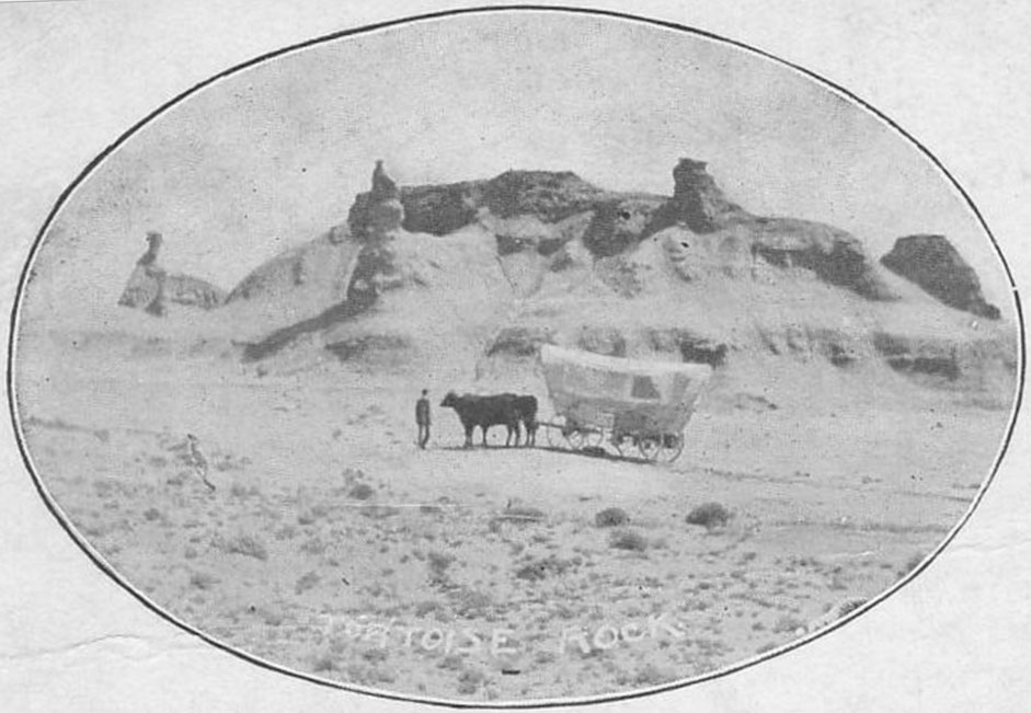 Ezra Meeker passing Tortoise Rock